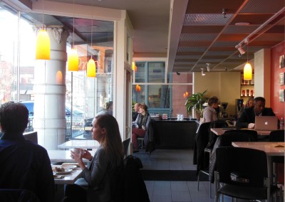 The chic interior of the LoDo location